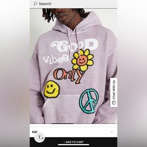 PacSun Good Vibes Vintage Hoodie